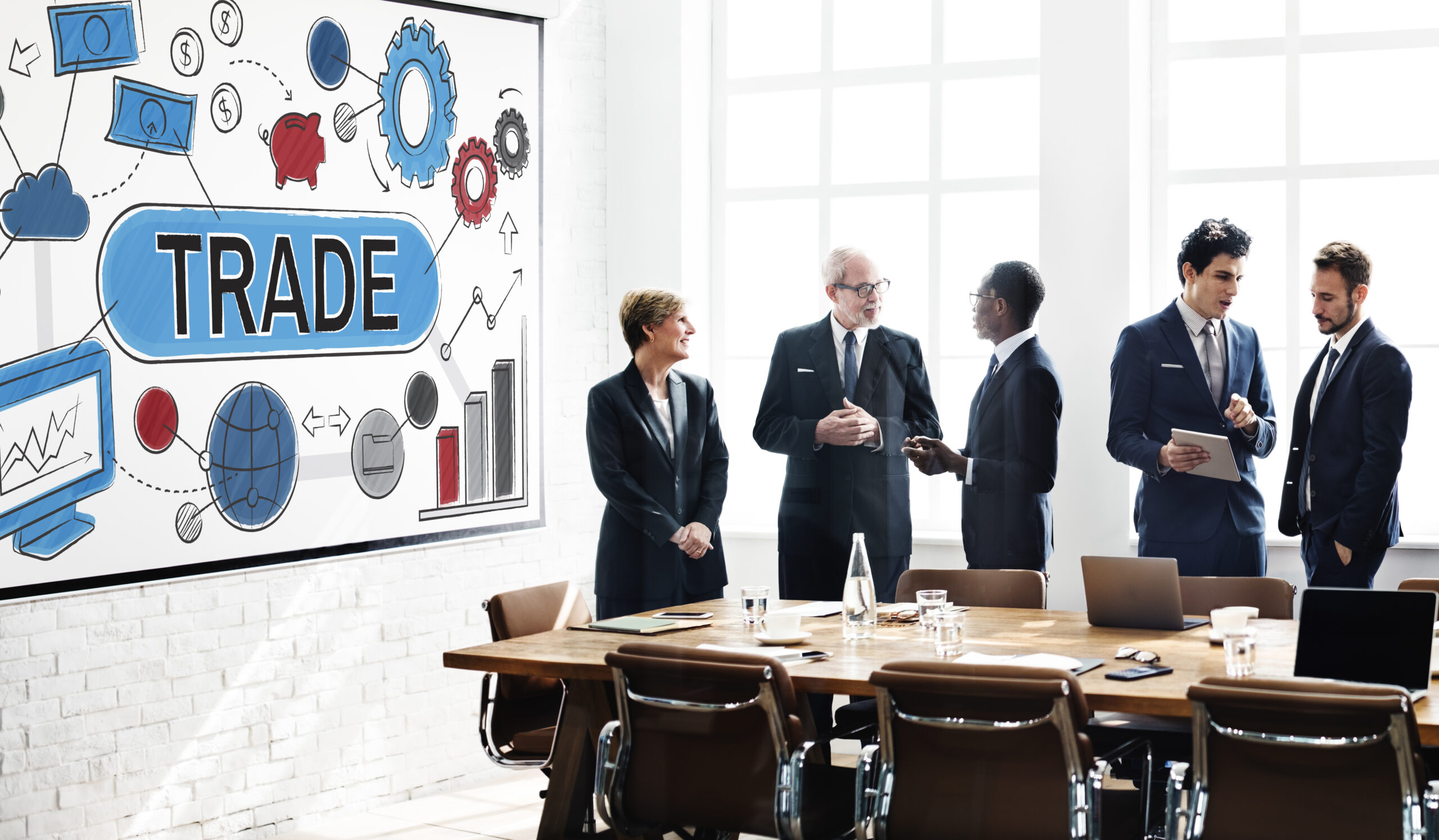 trade swap deal exchange merchandise commerce concept